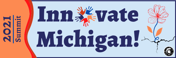 This is a decorative graphic that says 2021 Summit Innovate Michigan