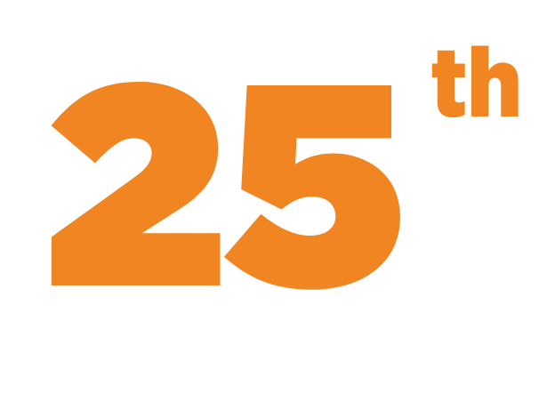 Orange text reading '25th.'